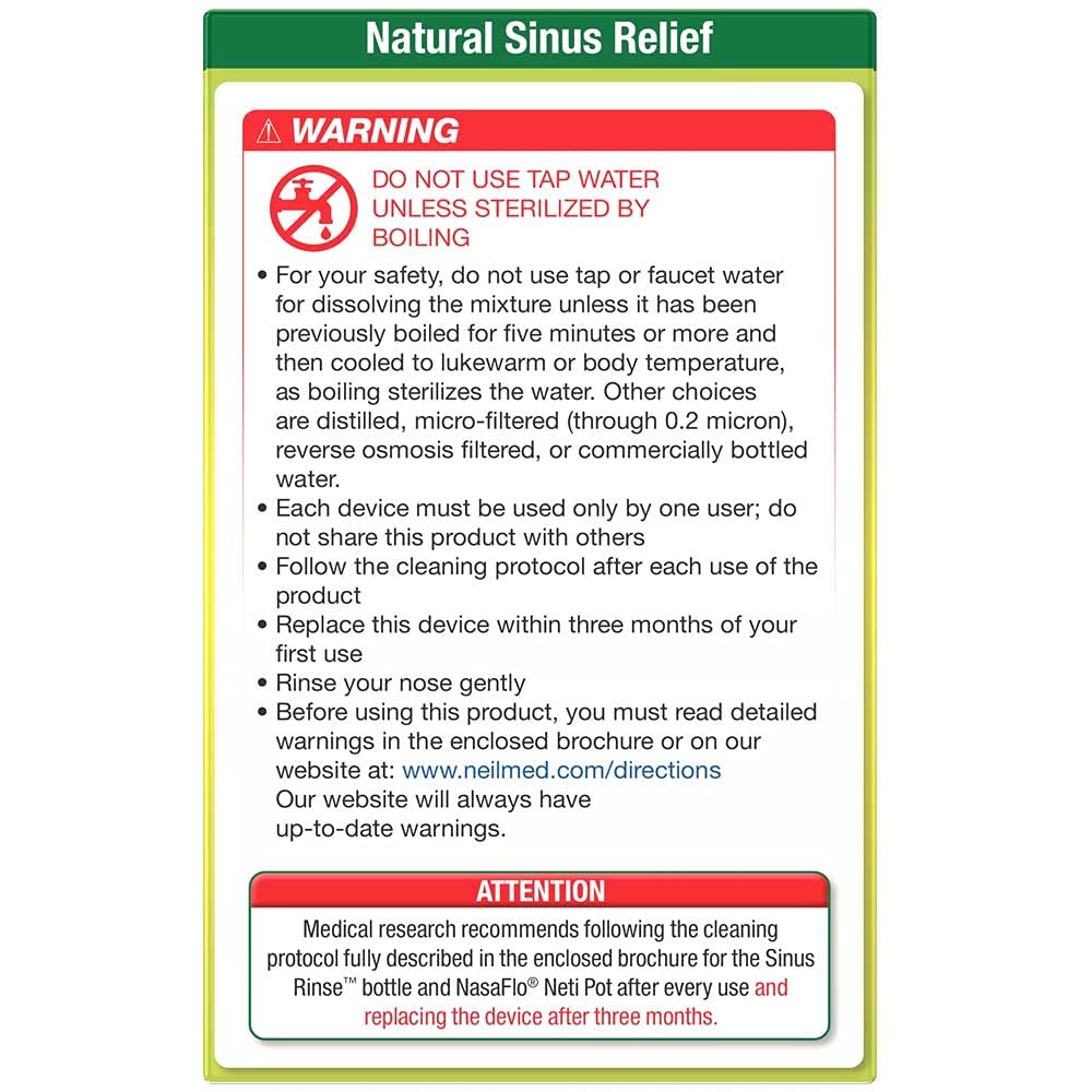NeilMed Sinus Rinse Extra Strength Hypertonic Kit with 30 Premixed Packets