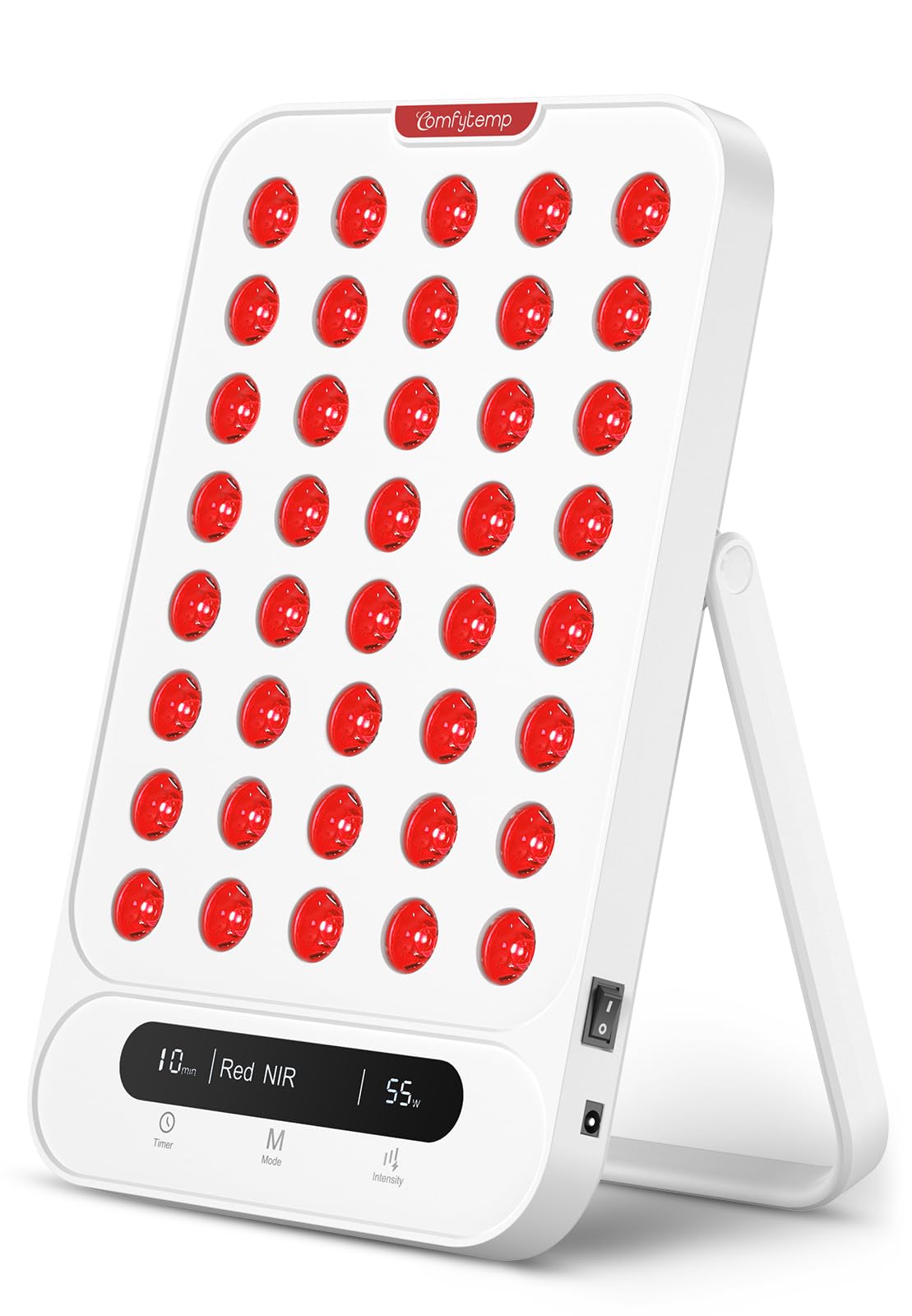Comfytemp 55W Red Light Therapy Panel for Body, DualChip 40 LEDs, Portable