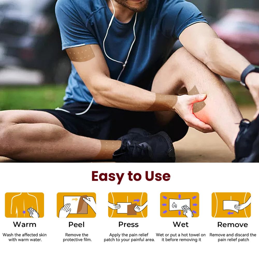 128pcs Tiger Pathes Ultra Strength,Tiger Relieving Patches,Chinese Red Tiger Back Heat Patches Ultra Strength for Muscle Joint o