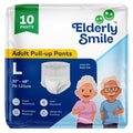 Elderly Smile Adult Diaper Pants Pull Up  Large (3048 Waist) | Unisex Disposable Adult Incontinence Pants | Breathable, Anti