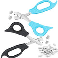 2 Pieces Pill Splitter Scissors Pill Scissors Cutter with Stainless Steel Blade and Ergonomic Handle for Accurate Dosage of Smal
