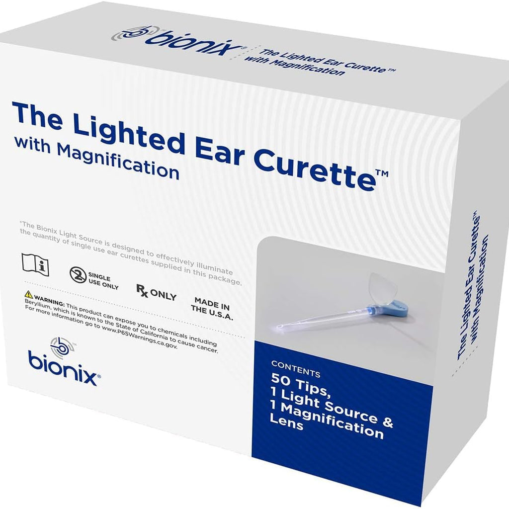 Bionix - Lighted Ear Curette Variety Pack, Earwax Removal Kit, Helps Remove Wax Buildup, Safe Earwax Removal, Convenient & Easy-