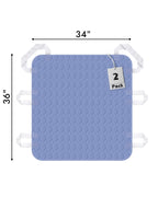 2 Pack Positioning Bed Pad with Handles, 6 Sturdy Handle Washable Bed Pads for Incontinence, Waterproof, Reusable Underpads for