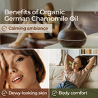 Gya Labs USDA Certified Organic German Chamomile Essential Oil for Diffuser - 100% Pure Natural Organic Chamomile Oil for Skin,