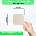 MedVance TM Hydrocolloid - Hydrocolloid Adhesive Thin Dressing, 4x4, Box of 5 dressings
