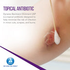 Dynarex Bacitracin Zinc Ointment USP - Burn Cream and Antibiotic Ointment for Minor Cuts, Diaper Rashes, Wound Care and First Ai