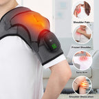 Heated Shoulder Wrap, Shoulder Heating Pads Massager for Men Women, Electric Cordless Vibration Massage Heated Shoulder Braces w