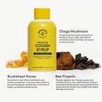 Beekeepers Naturals Propolis Honey Cough Syrup Daytime for Adults Elderberry, Bee Propolis, Buckwheat Honey - Immune Support &