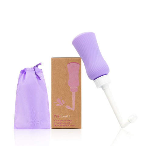 PurComfy Upside Down Peri Bottle for Postpartum Care Essentials, Portable Bidet Travel for Postpartum Perineal Cleansing and Rec