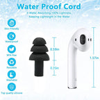 4Pairs Ear Plugs for Sleeping,Soft Silicone Earplugs Noise Cancelling,Black Earplug for Swimming Snoring Concerts Shooting Airpl
