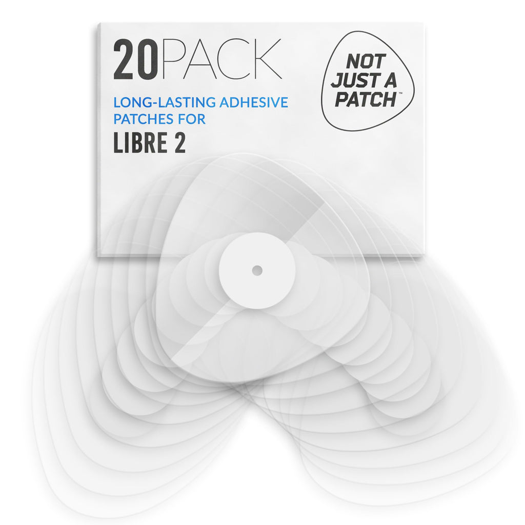 Not Just A Patch Adhesive Patches for Freestyle Libre 2 & Lingo CGM - Water-Resistant & Sweatproof Sensor Covers for 10-14 Days,