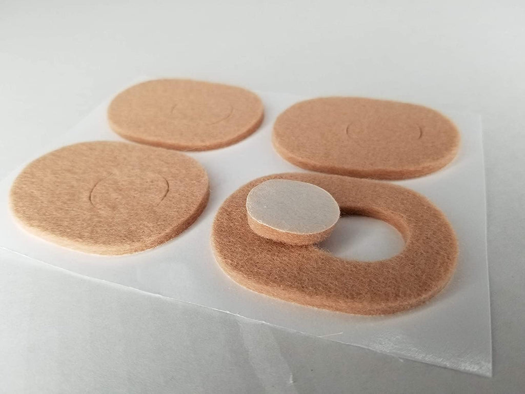 Aetna Foot Products Felt Callus Pads - (Pack of 100) 1/8th in. Adhesive Oval Cushions, Medical Bandage for Foot Pain Relief, Bun
