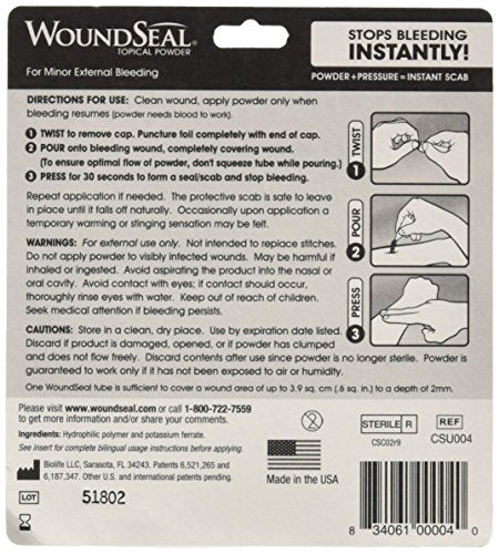 WoundSeal Powder, 4 ea (Pack of 2)