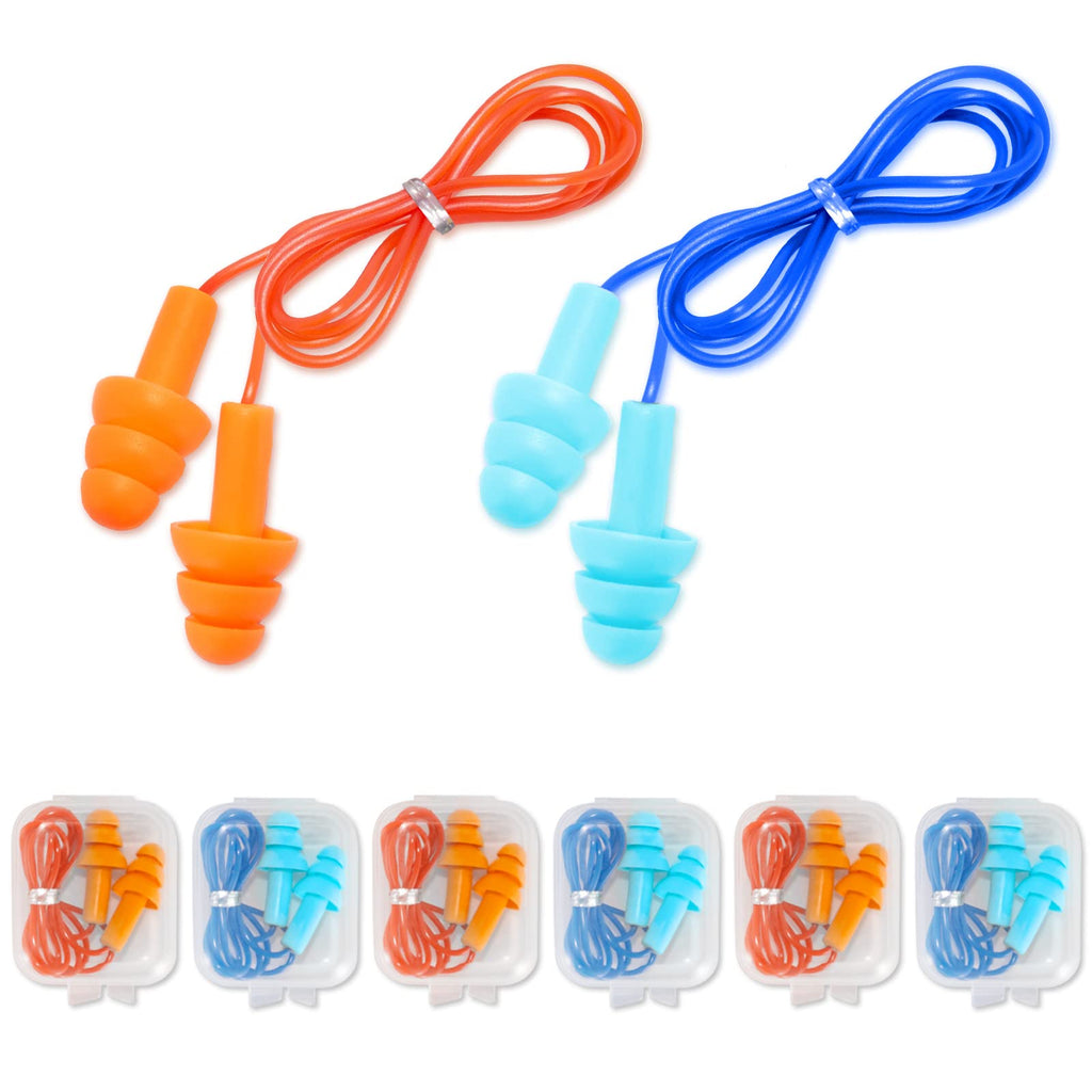 Ear Plugs for Swimming, Soft Ear Plugs for Sleeping Noise Cancelling, Reusable Ear Plugs for Noise Reduction, Ear Protection, Si