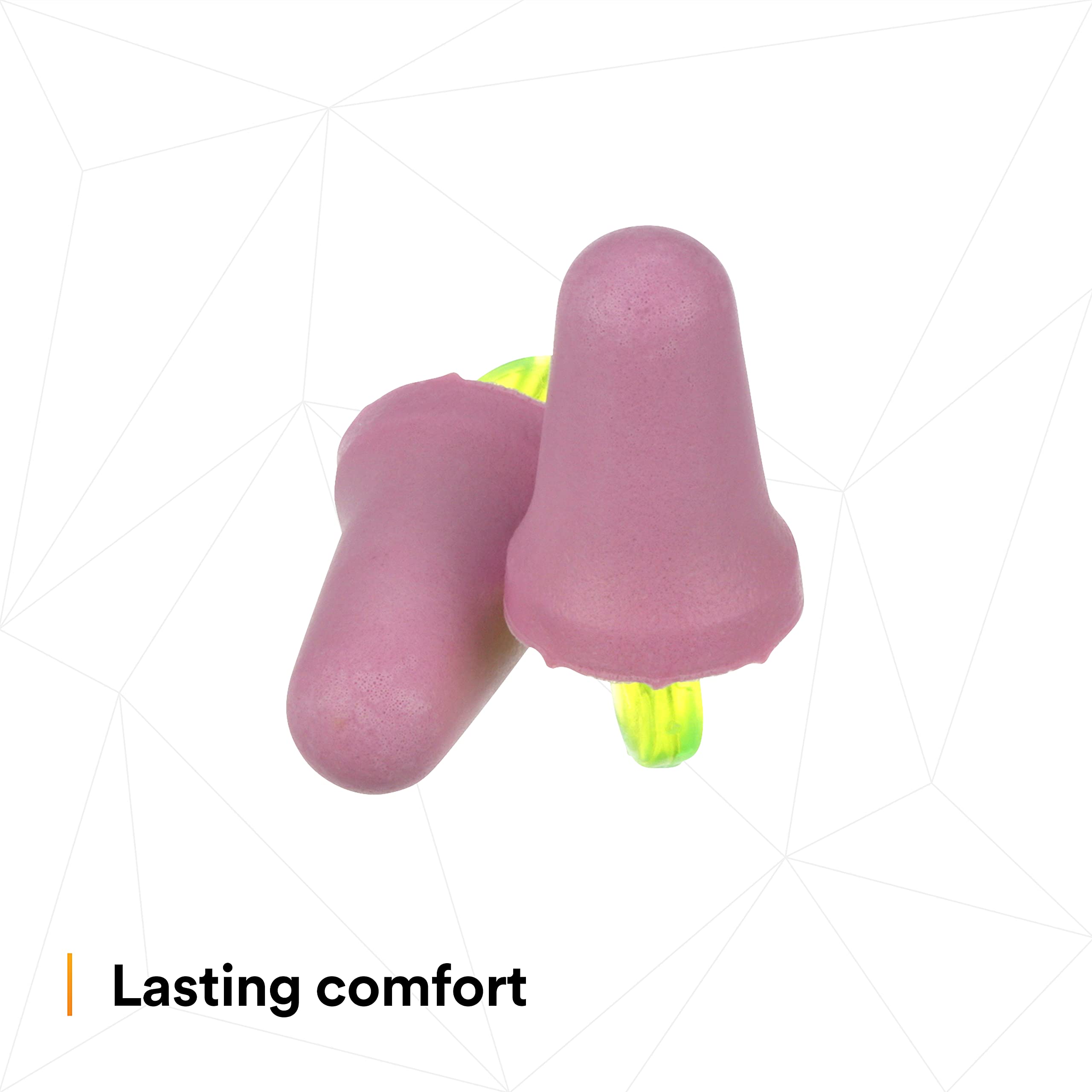 3M No-Touch Foam Earplugs P2000, Uncorded, 100 Pair/Case|Purple|