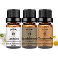 yethious Jasmine Chamomile Sandalwood Essential Oil Set Organic 100% Pure 3 Pack Chamomile Essential Oils for Aromatherapy & Dif