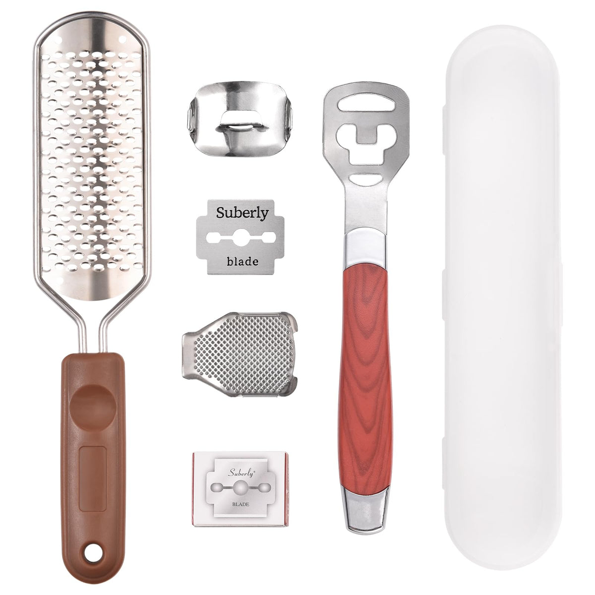 KADS Foot File Callus Shaver with 5 Replace Blades Foot Care Pedicure Kit
