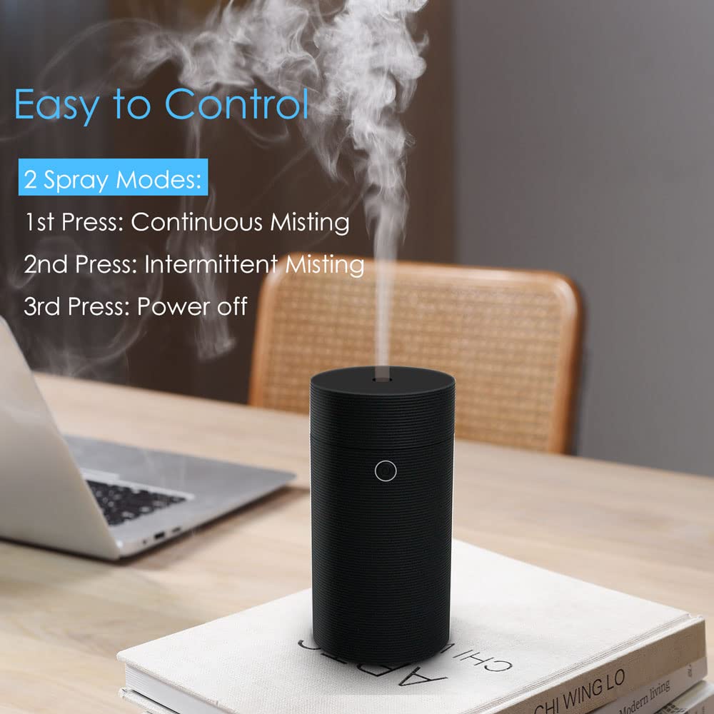 Car Diffuser for Essential Oils, Car Air Fresheners Fragrance Humidifiers, USB Powered Portable Cool Mist Ultrasonic Humidifiers
