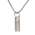 Small Pill Box Titanium Pill Fob Necklace Nitro Mini Waterproof Pill Holder Lightweight Survival Case Keychain Pill Case Necklac