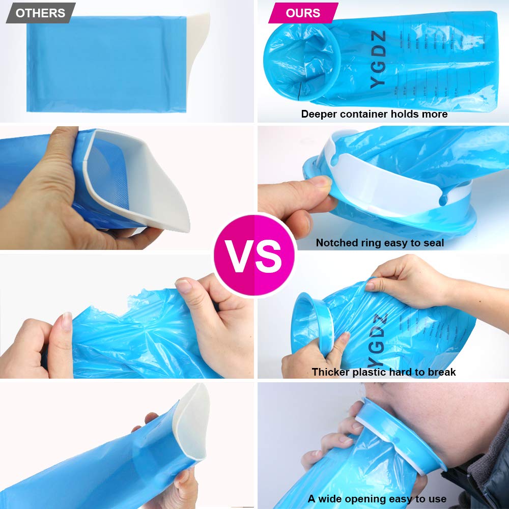 Emesis Bags, YGDZ 45 Pack Vomit Bag Disposable Barf Bags Car Throw Up Blue Nausea Bags for Travel Motion, 1000ml