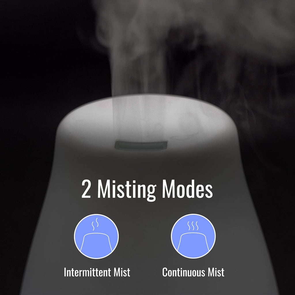 HealthSmart Essential Oil Diffuser, Cool Mist Humidifier and Aromatherapy Diffuser with 150ML Tank Ideal for Small Rooms, Adjust