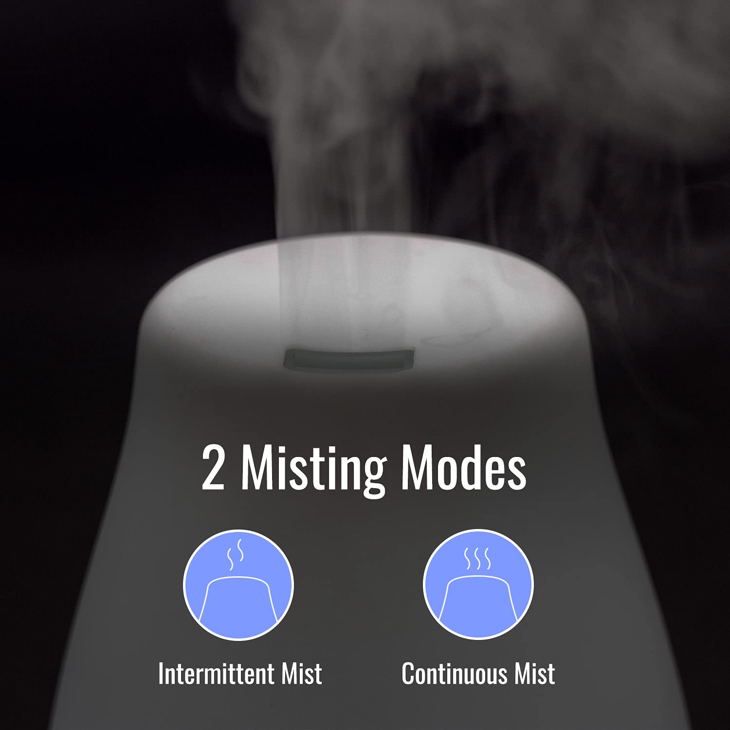 HealthSmart Essential Oil Diffuser, Cool Mist Humidifier and Aromatherapy Diffuser with 150ML Tank Ideal for Small Rooms, Adjust