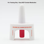 Training Device for Naloxone Nasal Spray | for Use in First Aid Training for Opioid Overdose | Reusable | Includes Two Nasal Spr
