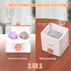 Menstrual Disc with Sterilizer- Menstual Cup Sterilizer Steamer with 2 Soft & Reusable Period Disc, Menstrual Cups Period Cup Ki