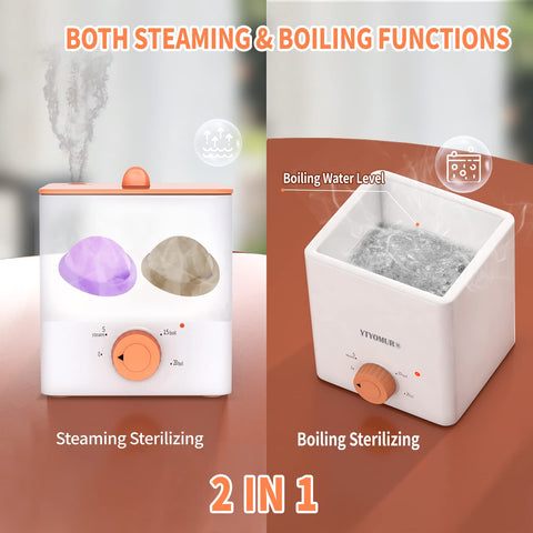 Menstrual Disc with Sterilizer- Menstual Cup Sterilizer Steamer with 2 Soft & Reusable Period Disc, Menstrual Cups Period Cup Ki