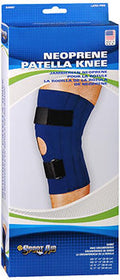 Sportaid, Knee Brace, Open Patella, Blue Neoprene, Large, 15-17 inches - 1 ea