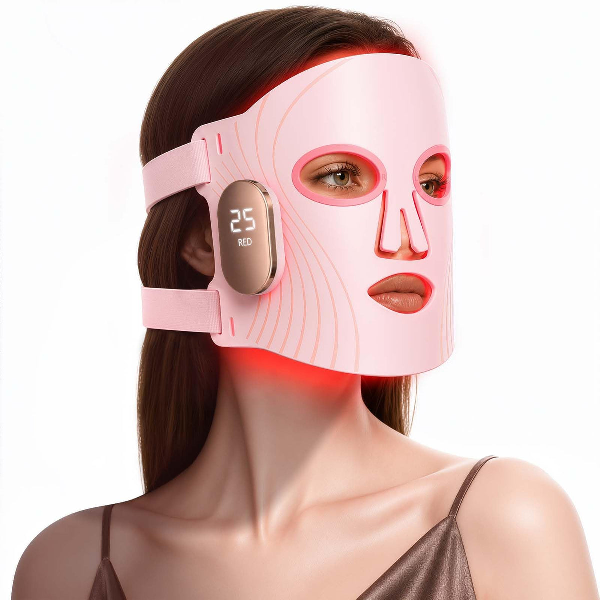 Red Light Therapy Mask for Face, 4 Modes, 850nm NIR