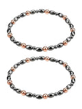 Drkao Copper Magnetic Anklets for Women Christmas Gift for Family