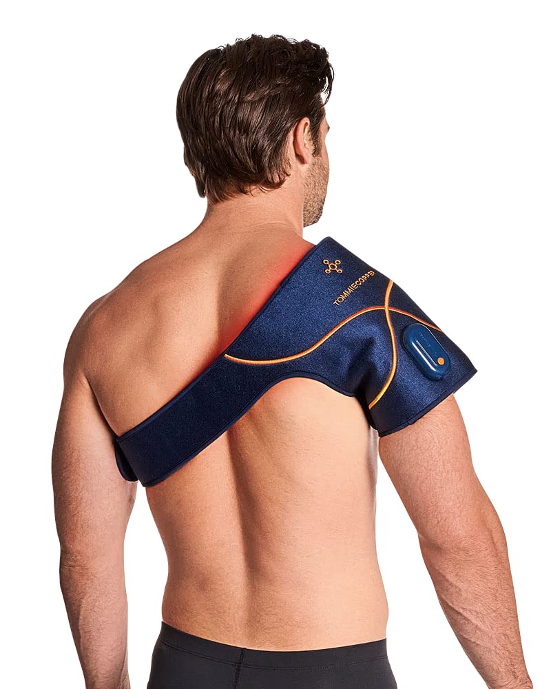 Tommie Copper Infrared Therapy for Shoulder - Unisex Rechargeable Red Light Therapy Support for Muscle Aches and Pain Associated