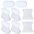Iconikal 8-Pack Gel Orthotic Toe Spreader Spacer Separator Corrector Straightener, Medium