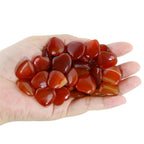 Nvzi Tumbled Polished Natural Carnelian Crystals Heart Stones, Crystals and Healing Stones Quartz Bulk for Wicca, Reiki, Healing
