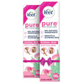 Veet Pure Hair Removal Cream for Women For Normal Skin  100g (Pack of 2)| Suitable for Legs, Underarms, Bikini Line, Arms | Lon