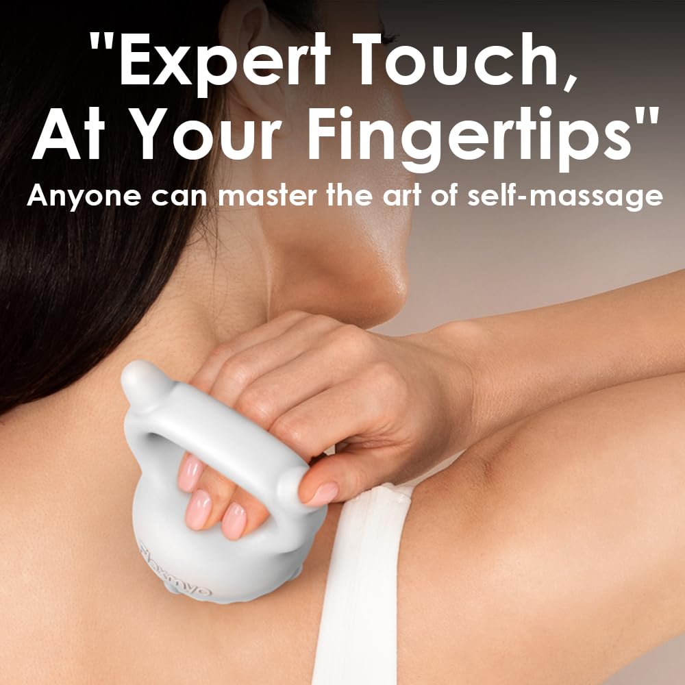 Flexmyo Ceramic Kettlebell Gua Sha Fascia Tool. K-Beauty US Patented, Face & Body Massager for Lymphatic Drainage, Cellulite, Mu