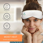 NatraCure Steam Heated Eye Mask - Warm Compress for Eyes, Microwavable Eye Mask for Dry Eyes, Stye Eye Treatment, Dry Eye Mask,