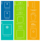 Be Smart Get Prepared 110 pc First Aid Kit: Clean, Treat, Protect Minor Cuts, Home, Office, Car, School, Business, Travel, Emerg