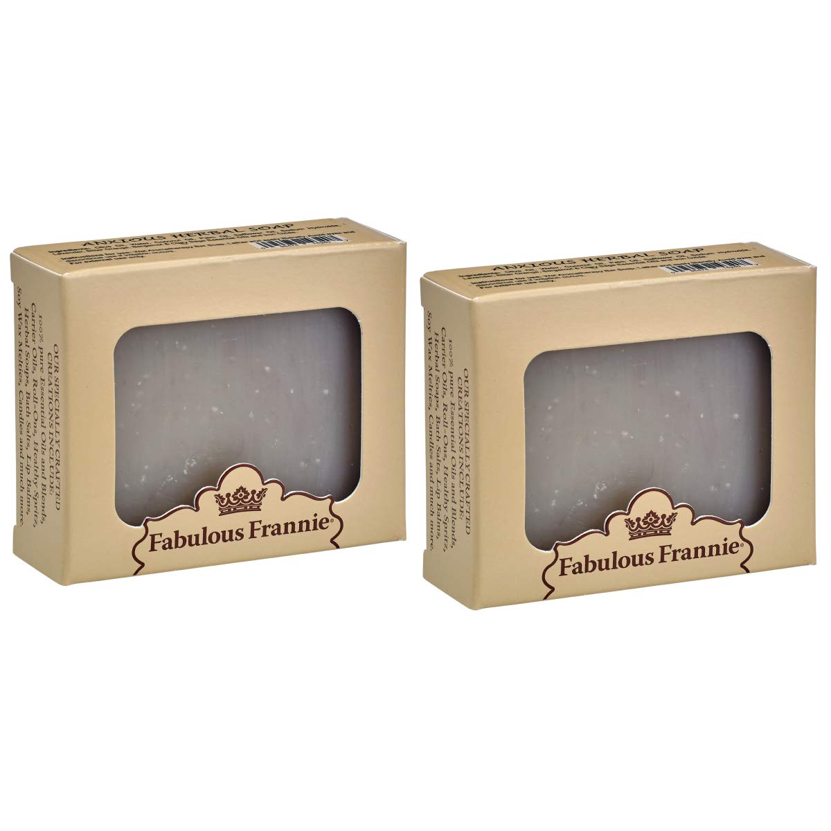 Fabulous Frannie Anxious Herbal Essential Oil Soap Gift Set Each Made with Pure Essential Oils Lavender, Bitter Orange, Bergamot