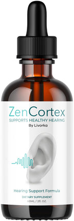 LIVORKA ZenCortex Drops, Liquid Supplement, Ear Drops, Hearing Support Formula, 1 Bottle for 30 Days