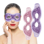 Ruzzut Cooling Gel Eye Mask with Eye Holes, 2 PCS Gel Bead Cold Eye Packs for Puffy Eyes & Swelling, Reusable Hot Cold Compress 