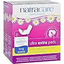 Natracare Ultra Extra Pads w/wings - Long - 8 Count