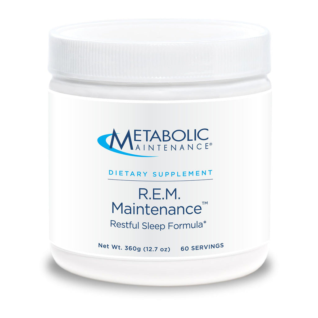 Metabolic Maintenance R.E.M. Maintenance Powder - Natural Relaxation Support Supplement with Magnesium, Melatonin, 5-HTP + Potas