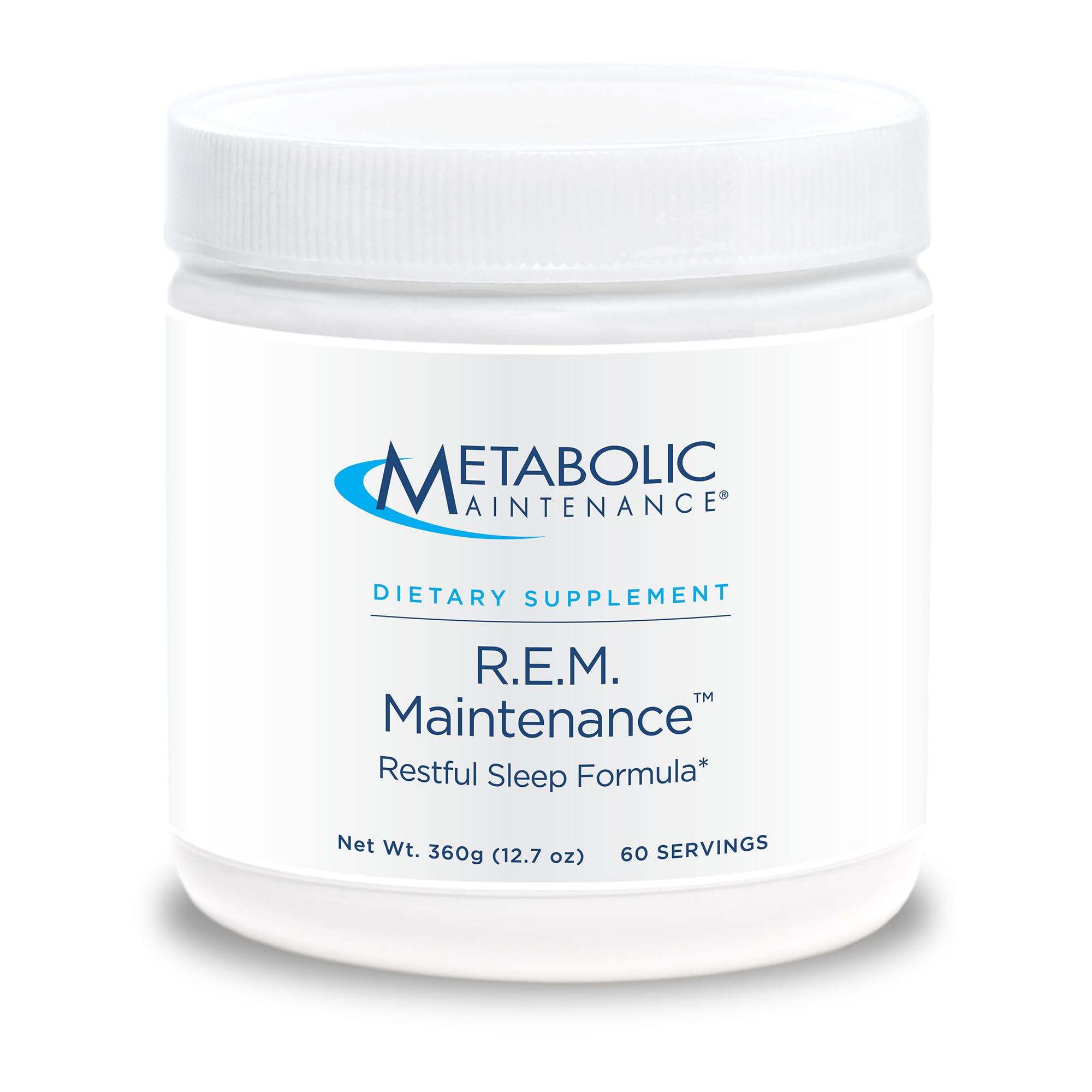 Metabolic Maintenance R.E.M. Maintenance Powder - Natural Relaxation Support Supplement with Magnesium, Melatonin, 5-HTP + Potas