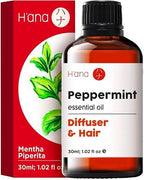 Hana Peppermint Essential Oil - 100% Pure and Natural Peppermint Oil for Hair, Skin, and Diffusing - with a Cool, Fresh Sensati