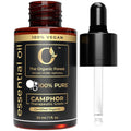 USDA Organic Camphor Essential Oil - 100% Pure, Natural, Steam Distilled Camphor Oil for Aromatherapy, Skin and Hair Care - Ther