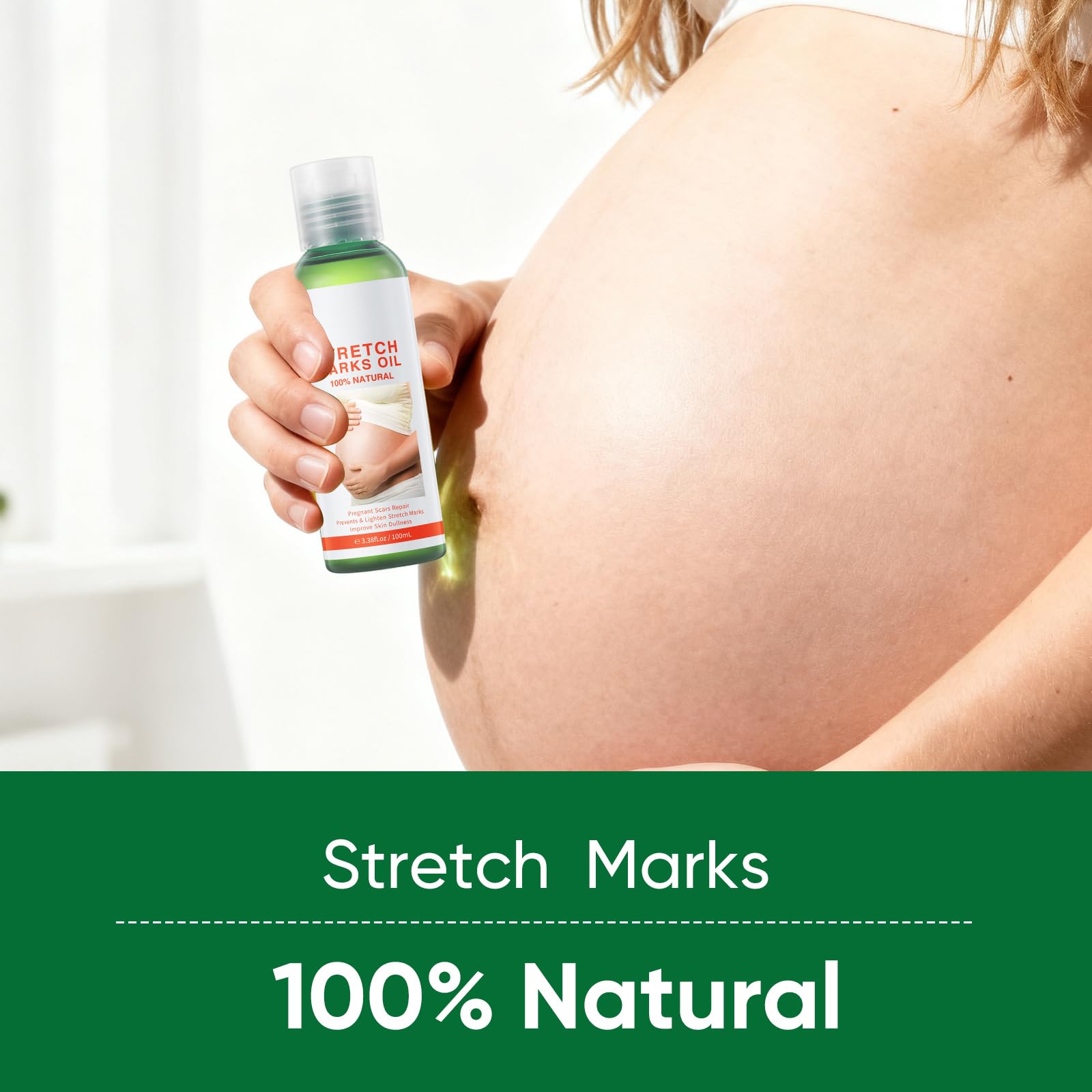 Stretch Marks Massage Oil for Women,Body Oil Serum for Scars and Stretch Marks | Face and Body Moisturizer for All Skin Types(10
