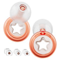 Noise-Canceling Earplug for Sleeping Transparent Ring Hearing Protection,Noise Canceling and Washable,3 Pairs S-L Ear Plugs,-26 