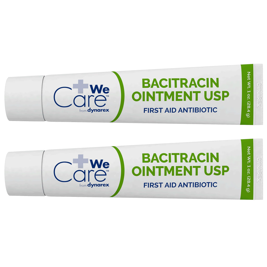 Dynarex Bacitracin Topical Ointment USP - First Response Wound Care Supplies for Minor Cuts, Scrapes & Burns - Helps Keep Wounds